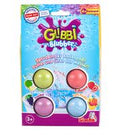 GLIBBI Badekugeln Blubber Sprudelnder Badezusatz für Kinder ab 3 Jahren 4x Badebomben mit Farbe & Duft Bunt