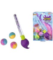 GLIBBI Badepinsel Set magische Kinder Badebomben mit Glitzerpinsel im Set nachfüllbar 3x30gr 105953570 Lila/Bunt